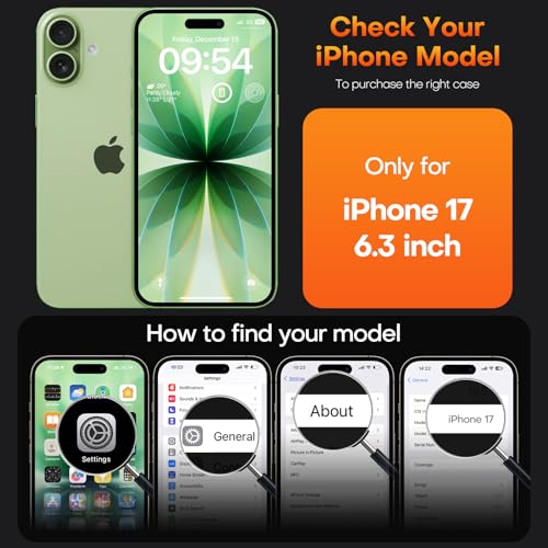 TAURI for iPhone 17 Case, Anti-Yellowing with Screen Protector, Translucent Matte Military-Grade Protection Shockproof Slim Phone Case for iPhone 17, Matte Green - color: F-Matte Green