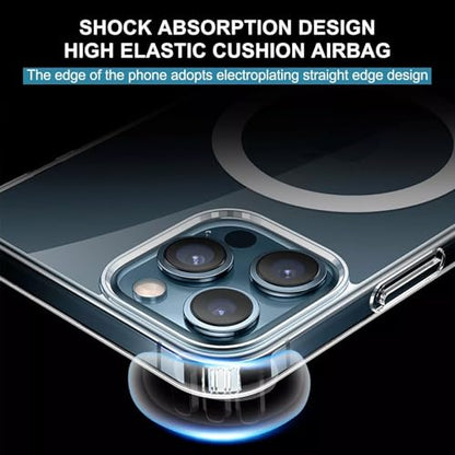 I&H for iPhone 16 Pro 6.3 inch Case Crystal Clear Non-Yellowing, Shockproof, Anti-Scratch, Transparent Hard Back Cover with Soft Bumper - size: For iPhone 16 Pro