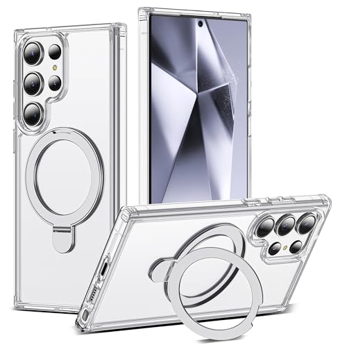 Clear Case for Samsung Galaxy S24 Ultra with Stand 6.8",Clear - color: Clear, size: Samsung Galaxy S24 Ultra