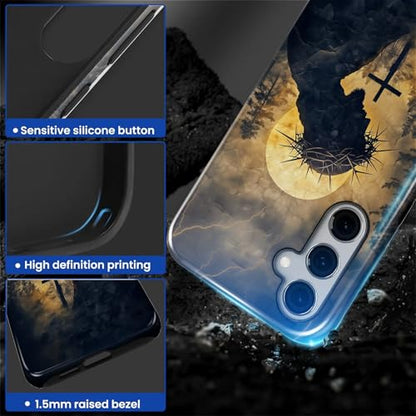 CARLOCA Case for Samsung Galaxy S26,Faith Inspired Christians Scripture Design- Hybrid Dual Protection Soft TPU+ Hard PC,Shockproof Anti- Scratch Cover Men Women Stylish Protective Phone Case - color: Faith Inspired Christians Scripture, size: Galaxy S26