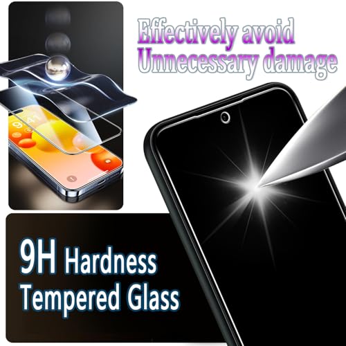 Slanku for Samsung Galaxy A54 5G Privacy Screen Protector Tempered Glass - color: Black