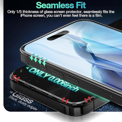 3 Pack Screen Protector for iPhone 14 Plus, HD Clear Flexible TPU Hydrogel Film [Not Glass], Full Coverage, Anti-Scratch, Self-Healing Protective Film, Sensitive Touch, Easy Installation