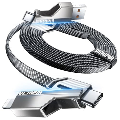 [Apple MFi Certified] 4-in-1 Long USB C to Lightning Cable 60W 10FT Charger - size: 10FT, style: 60W-Upgraded