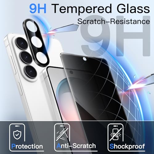 JETech Privacy Screen Protector for Samsung Galaxy S26, 2+2 Pack - size: Galaxy S26