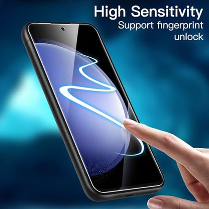 JETech Screen Protector for Samsung Galaxy S23 FE, 3-Pack | HD Clear, Fingerprint Compatible, Anti-Scratch Glass - size: Galaxy S23 FE