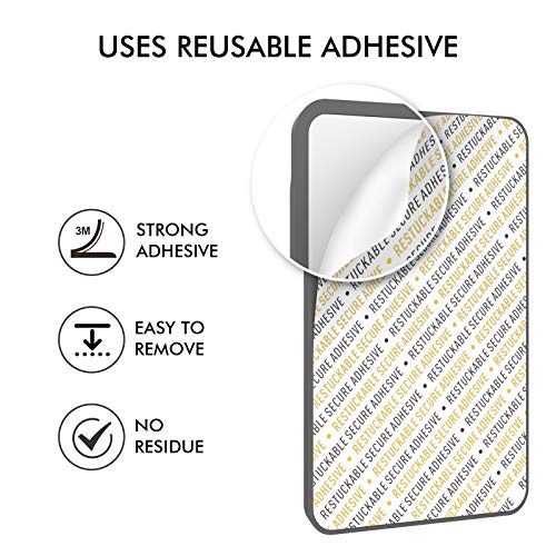 AHASTYLE Card Holder for Back of All iPhone Series - color: A- Deep Grey