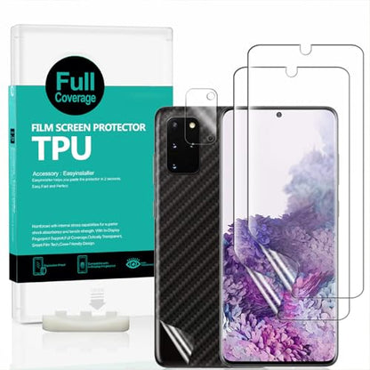 Ibywind For Samsung Galaxy S20+ (2 Pcs) Screen Protector,Flexible TPU Film,With 1Pc Camera Lens Protector,1Pc Back Film,Bubble Free[Easy to install] - size: Galaxy S20+ 6.7 inches