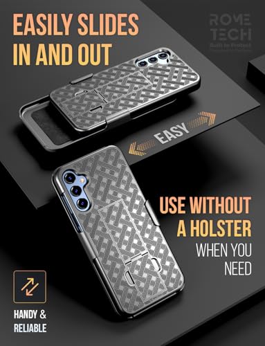 Designed for Samsung Galaxy A15 5G Case with Belt Clip Holster | Rugged Holster & Protective Phone Case Combo with Anti-Slip Texture - Black - style: Galaxy A15
