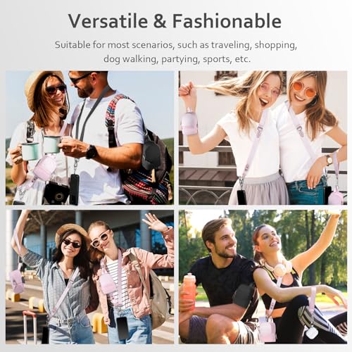 Clip and Go Strap for Phone with Wallet Crossbody Cell Phone Lanyard Suitable for Keys Bank Cards Headphones - color: Black
