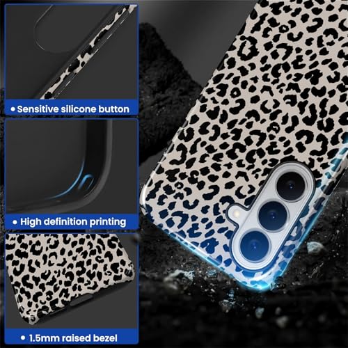Case Compatible with Samsung Galaxy S26 Plus, Hybrid 2-Layer Hard Shell Protection Case, Shockproof Protective Tough Phone Cover, Animal Leopard Print - color: Animal Leopard Print, size: Samsung Galaxy S26 Plus
