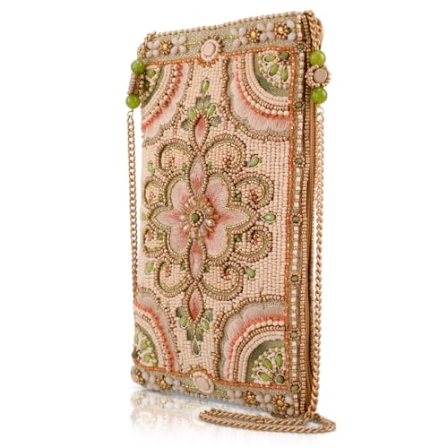Mary Frances Gentle Touch Beaded Crossbody Phone Bag, Multicolor