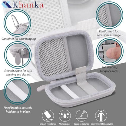 khanka Case for Anker Nano Power Bank Ultra-Slim 5000Mah & Maggo 10K,White - color: White