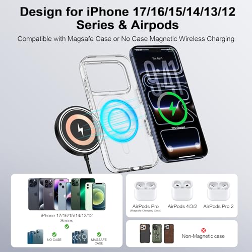 for Samsung S26 Ultra Wireless Charging Pad for Galaxy S26 Plus S25 S24 S23