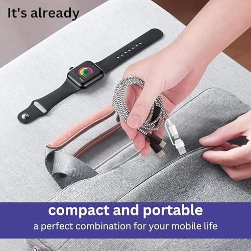 4 in 2 Multi Charging Cable for Apple Watch Charger, Upgraded Wireless USB C iWatch Charger Fast Charging with Type C/Light-ning Compatible with iWatch Ultra SE 10-1, i-Phone 16-11, Android (4FT)
