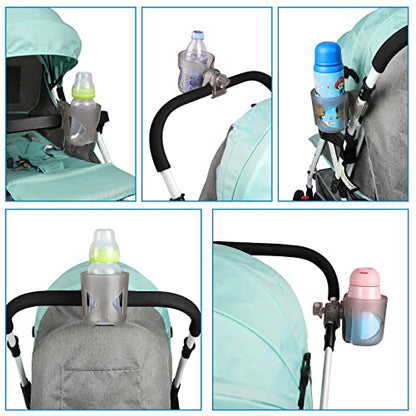 Accmor Stroller Cup Holder, Cup Holder for Walker Bike Wheelchair - color: All Transparent Grey