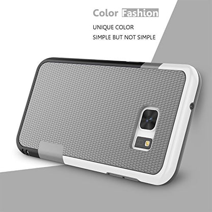 Galaxy S7 Edge Case, Jeylly One-Piece Ultra Slim 3 Color Impact Anti-Slip Rugged Soft TPU Bumper Shockproof Protective Case Cover Shell for Samsung Galaxy S7 Edge S VII Edge G935 - Light Grey | One-Piece Slim 3 Color Impact Anti-Slip Rugged Soft TPU Bumpe