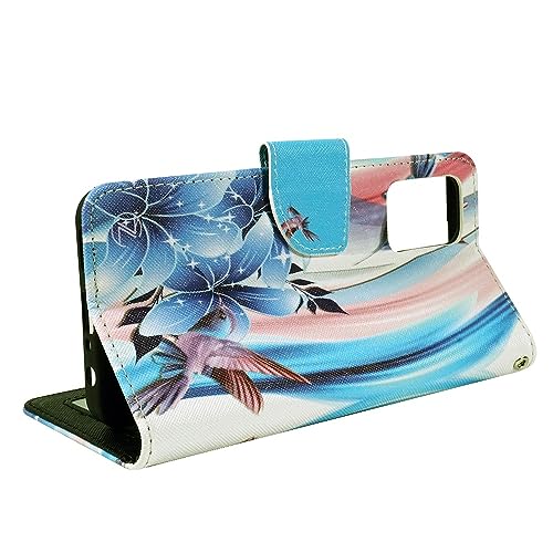 Zase Design for Nokia G310 5G (2023) Wallet Phone Case Protective Cover Cute Design Premium PU Leather Flip Folio Magnetic Closure w/Kickstand ID Card Slot Wrist Strap (Blue Bird) - color: Blue Bird