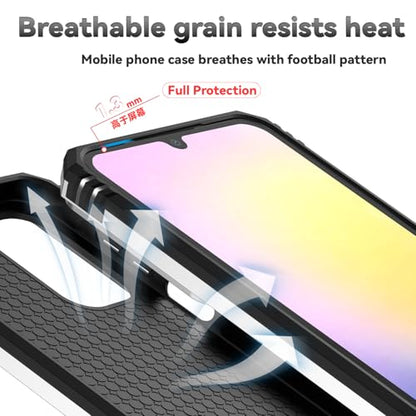 for Samsung Galaxy A17 / Galaxy A26 5G Case, with Slide Camera Cover HD Screen Protector [Military Grade Drop Tested] Ring Holder Kickstand Protective Phone Case for Samsung Galaxy A17, Silver - color: Silver w/ Slide Camera 2nd gen. Military Grade