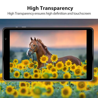 2-Pack Glass Screen Protector For BLU M8L 2022/2021 8" Tablet/BLU M8L PLUS 8 Inch Tablet 2022 Released - Tempered Glass Film High Definition 9H Hardness