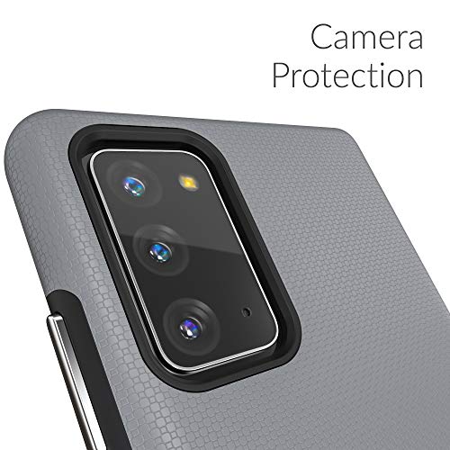 Crave Galaxy Note 20 Case, Shockproof Protection Dual Layer Case for Samsung Galaxy Note 20 (6.7 inch) - Slate - color: Slate