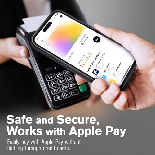 VENA vCommute for iPhone 16 Wallet Case, Black | Military-Grade Drop Protection, Premium Leather Magnetic Flap Cover, Hidden Card Holder, RFID Blocking, Multi-Angle Kickstand - color: Classic - Black, size: iPhone 16