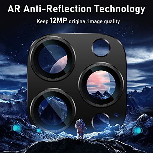 UniqueMe for iPhone 13 Pro/iPhone 13 Pro Max Camera Lens Protector-Graphite - color: Graphite