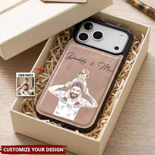 Custom Photo Watercolor for Dad, Husband - Personalized Phone Case Custom Picture Cover Unique Men Birthday Present