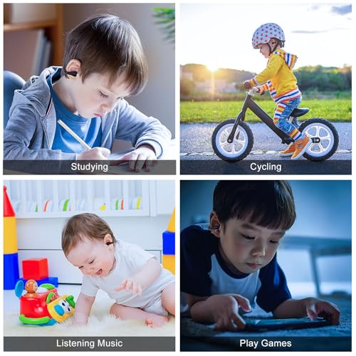BANIGIPA Kids True Wireless Earbuds, Open Ear Headphones for Boy Girl Teen - color: Navy