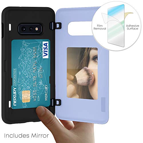 GOOSPERY Galaxy S10e Wallet Case with Card Holder, Protective Dual Layer Bumper Phone Case (Lilac Purple) - color: Purple, size: Galaxy S10E