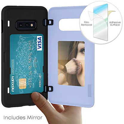 GOOSPERY Galaxy S10e Wallet Case with Card Holder, Protective Dual Layer Bumper Phone Case (Lilac Purple) - color: Purple, size: Galaxy S10E