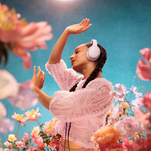 Bose QuietComfort Headphones - Wireless Bluetooth Headphones, Active Over Ear Noise Cancelling and Mic, USB-C Charging, Deep Bass, Up to 24 Hours of Playtime, Petal Pink - Limited Edition Color - color: Petal Pink