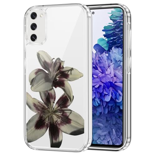 Clear Case for Samsung Galaxy S20 FE (4G/5G) 6.5",Aesthetic Cute Hibiscus Floral Pattern Printed,Trendy Flower Design Women Girly,Soft TPU Shockproof Transparent Phone Cover for Samsung S20 FE - color: Floral, size: Samsung Galaxy S20 FE (4G/5G)