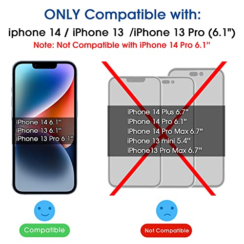 amFilm OneTouch for iPhone 14 Screen Protector 6.1'' Tempered Glass - size: IPH14-6.1”