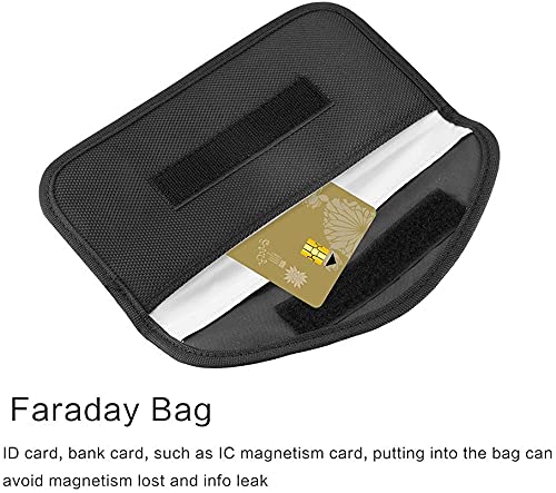 2 Pack Faraday Bags for Car Keys and Cell Phone, Signal Blocking Key Pouch Wallet, Anti-Tracking Anti Theft Car Protection, Cell Phone Signal Jammer WiFi/GSM/LTE/NFC/RFID, GPS Blocker Bag - color: 2 Packs - 7.8" * 3.8"