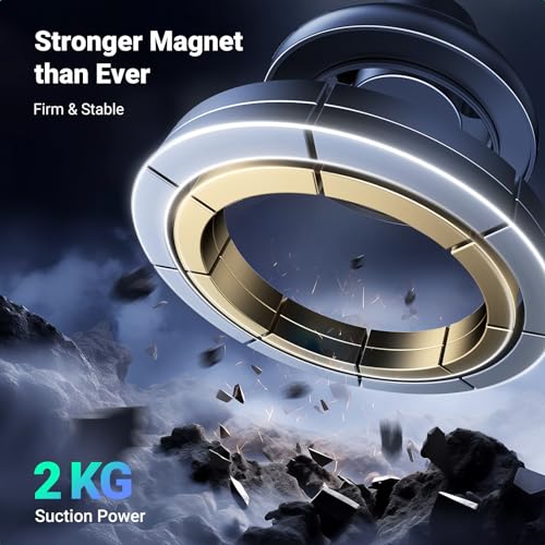 UGREEN Magnetic Phone Mount for Car Compatible for Magsafe, Not Blocking Air Vent, Strengthen Magnetic Power Car Phone Holder Compatible with iPhone 16 15 Pro Max 14 13 12 Pro Mini MagSafe Case