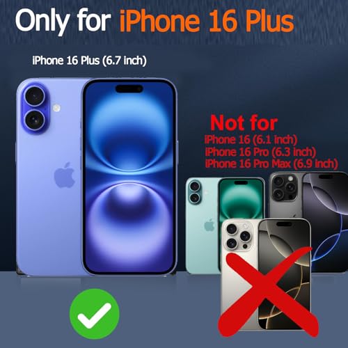 Battery Case for iPhone 16 Plus, Enhanced 12000mAh Portable Protective Wireless Charging Case Support Carplay Compatible with iPhone 16 Plus (6.7 inch) Rechargeable Battery Charger (Black) - size: iPhone 16 Plus