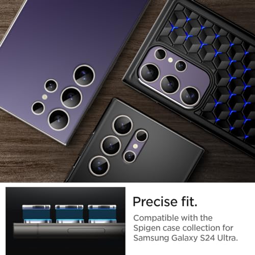 Spigen Camera Lens Protector for Galaxy S24 Ultra - Titanium Violet[2 Pack] - color: Titanium Violet