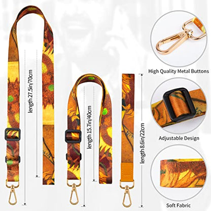 Phone Lanyards, Wrist Lanyards, Adjustable Neck Strap Sunflower - color: Sunflower