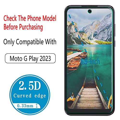 Screen Protector for Motorola Moto G Play 2023 Tempered Glass - color: Clear-Moto G Play 2023