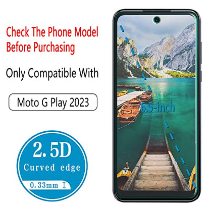 Screen Protector for Motorola Moto G Play 2023 Tempered Glass - color: Clear-Moto G Play 2023