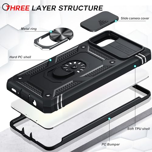 LeYi Compatible for Samsung Galaxy A51 Phone Case 4G Military-Grade, Black - color: Black, size: Galaxy A51 (6.5'')