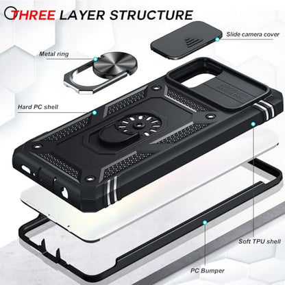 LeYi Compatible for Samsung Galaxy A51 Phone Case 4G Military-Grade, Black - color: Black, size: Galaxy A51 (6.5'')