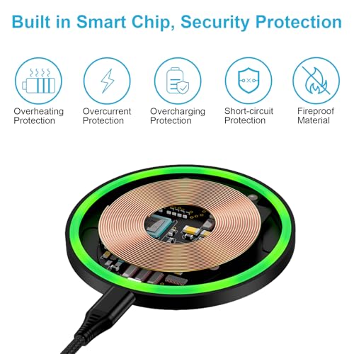 15W Wireless Charger for Samsung Galaxy Z Fold 8 7 6 5 4, Z Flip 8 7 FE 6 5