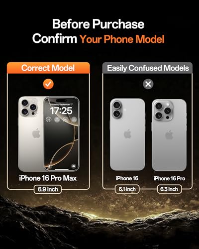 UNBREAKcable Privacy Screen Protector for iPhone 16 Pro Max - 3 Pack - size: iPhone 16 Pro Max