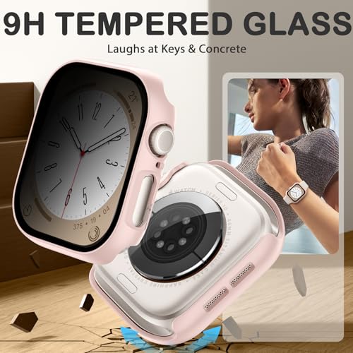 Adorve 8 Pack Privacy Case for Apple Watch Screen Protector 41mm Series 9/8/7, Full Protective Scratch Resistant Face Cover, Anti-Spy Ultra-Thin Bumper Case for iWatch 41 mm Accessories - size: 41mm for Series 9/8/7