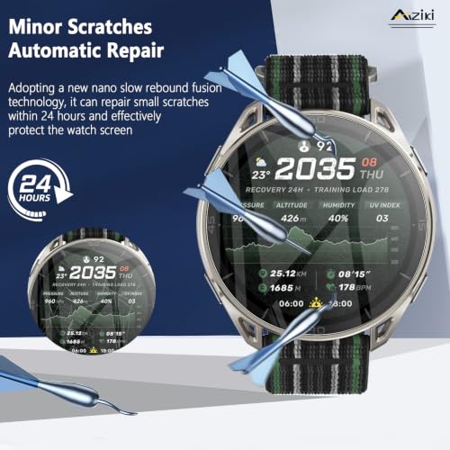 6 Pack Compatible for Aamazfit Cheetah 2 Ultra Screen Protector, Flexible TPU Film [Not Glass], Full Coverag, HD Clear Easy Install, Bubble Free for Aamazfit Cheetah 2 Ultra Screen Protector - size: RM6-Aamazfit cheetah 2 ultra-Z