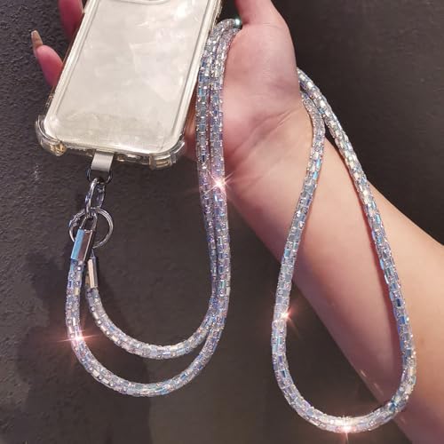 Phone Lanyard, On-the-Go Universal Crossbody Strap Neck Lanyard with Phone Tether Patches for Most Cellphones - color: L
