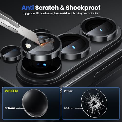 WSKEN for Samsung Galaxy S26 Ultra Camera Lens Protector - Ultra Thin - color: Black