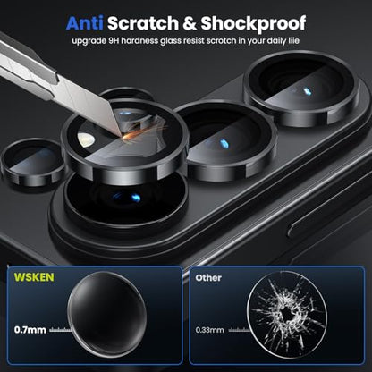 WSKEN for Samsung Galaxy S26 Ultra Camera Lens Protector - Ultra Thin - color: Black