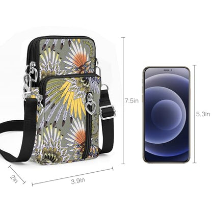 BIAOTIE Lightweight Small Crossbody bags Cell Phone Purses Travel Pouch Shoulder Bag for Women - color: Black-k